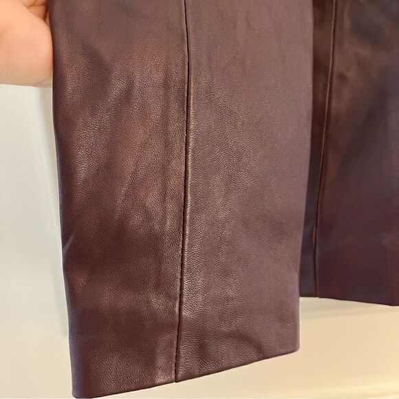 Cole Haan Wing Collar Lambskin Leather Jacket, in Chianti Womens Size XS, NWT - Picture 10 of 12